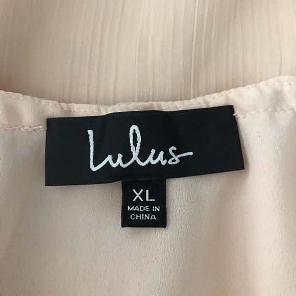 NWT Lulus | Got Me Moving Blush Pink Off-the-Shoulder Top | XL - Picture 13 of 13